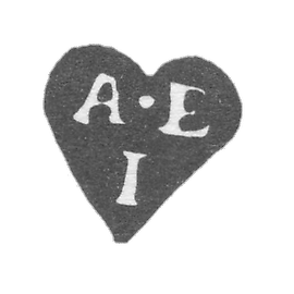 1768-1769 年莫斯科未知大师的克莱莫 - 首字母“A-E I”.