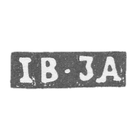 Claymo Master of Zayts Ivan - Moscow - initials of IB-JA