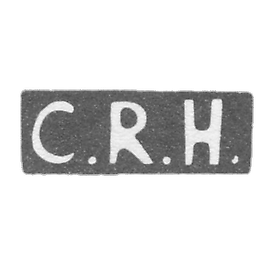 Claymo of an unknown master Riga, the initials of C.R.H. 19th century