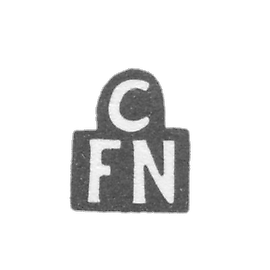 纽伦堡大师克里斯蒂安·弗里德里奇-哈普萨尔的印章 - “CFN” 缩写 - 1755-1783 年。