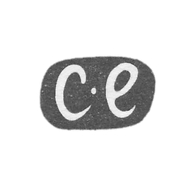 1841年,莫斯科未知大师的克莱莫 - 首字母“C-E”.