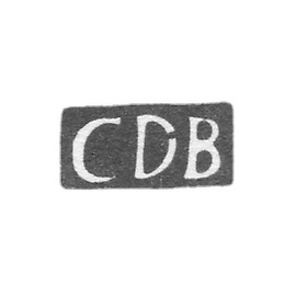 The stigma of the master Bauer Karl Daniel - Tallinn - initials "CDB" - 1798-1815.