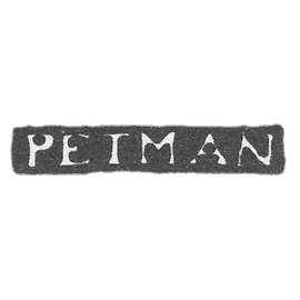 Mr. Petman Henry's Claymo - Leningrad - initials of PETMAN