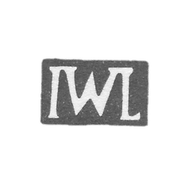 The stigma of the master Lundberg Johann Wilhelm - Tallinn - initials "IWL" - 1788-1806.