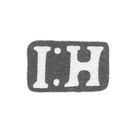 The stigma of the master Hagel Johann - Tartu - initials "IH" - 1850-1878.