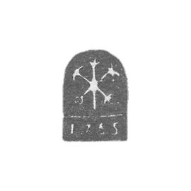 Leningrad City Clay 1742-1782 "Two anchors and a scepter with a date."