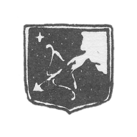 1835-1843 年 基洛夫市议会 “从云中出来,拿着一把箭的лу子。