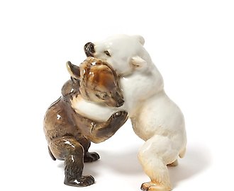 Фигура "Медвежата". Porzellan Manufaktur Allach