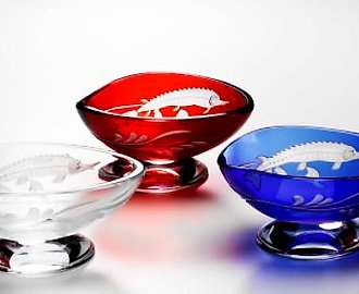 Икорница Faberge Фаберже Осётр красная