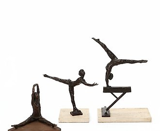 Бронзовая статуэтка. "Фигуристка" Дания, Royal Copenhagen. Автор Sterett-Gittings Kelsey (США, г. р. 1941)