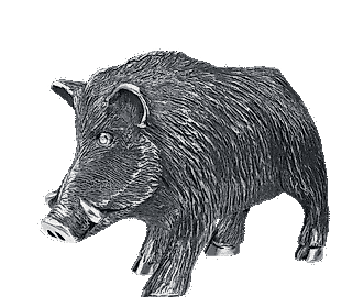 Серебряная скульптура Кабан Jewellery Theatre