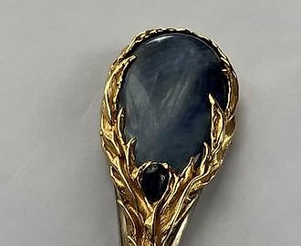 Нож ювелирный для бумаг с синим агатом  Gilbert Albert (Жильбер Альбер)