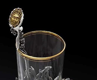 Серебряный подстаканник Иван-царевич