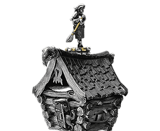 Солонка Избушка на курьих ножках