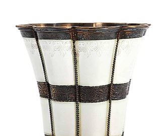Стакан или ваза "Маргрет кап". Серебро, эмаль. Дания, мастерская A. Michelsen (поставщик Датского королевского двора)