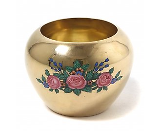 Серебряная солонка с розами. Россия, Овчинников, 1908-1926 гг.