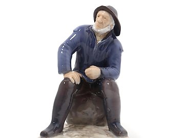 Фарфоровая статуэтка Старый рыбак Bing Grondahl