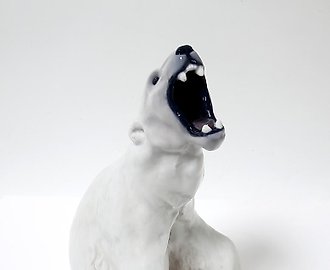 Белый полярный медведь. Дания, г. Копенгаген, Royal Copenhagen, 1898-1923 гг.