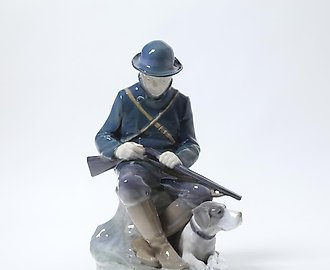 Охотник с собакой. Дания, г. Копенгаген, Royal Copenhagen
