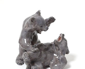 Играющие мишки. Дания, г. Копенгаген, Royal Copenhagen, 1912 год