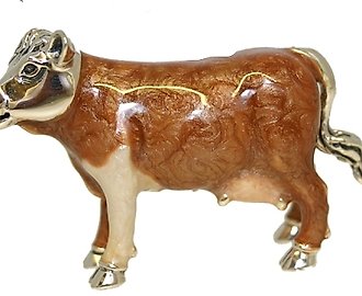 Статуэтки SATURNO серебро, эмаль