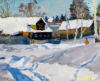 Зима. Холст, масло. 49 х 70 см