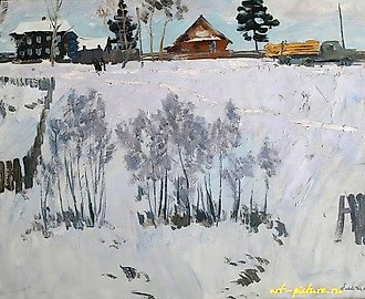 Морозный день.