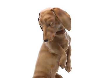 Фарфоровая фигура "Такса". Rorstrand