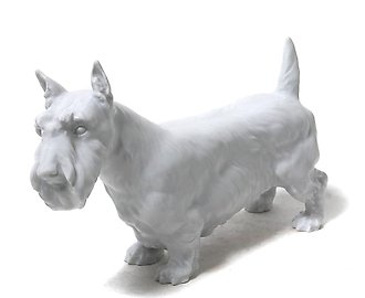 Фарфоровая фигура "Cкотч-терьер". Meissen