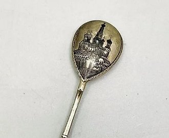 Чайная ложка Российская империя. 1895год. серебро 84. Ашмарин Василий Матвеевич