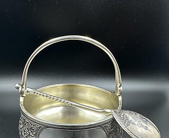 Серебряная ваза чернь, Семенов. Россия, 1908 - 1917 гг