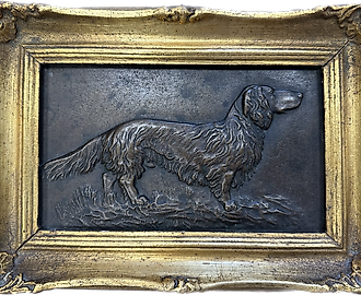 Барельеф «Такса». Бронза. Германия. Meyer-Pyritz. Начало ХХ века.