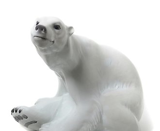 Фарфоровая фигура "Белый медведь". Bing Grondahl.