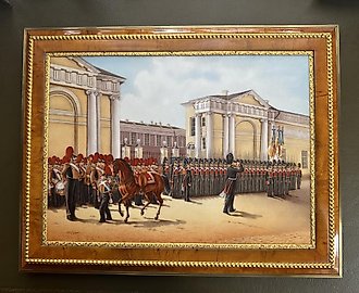 Фарфоровый пласт Ладюрнер А.И. Измайловский полк. 1846 г.