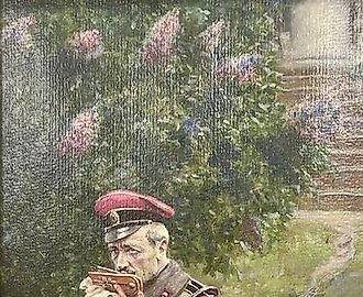 皇家肩章，拿着紫丁香的军官，帕维尔·雷任科