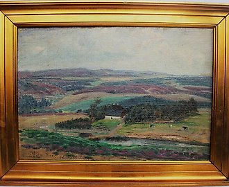 Arnold Krog. Summer Villa Vrads in the Danish Heath. Vrads 1920 Dedicated to Axel Berg