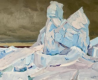 Ледяной торос у острова Диксон