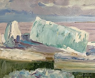 Ледяной торос у острова Диксон