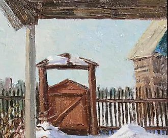 Март у крыльца