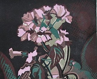 Букет. Цв. линогравюра. 45х30 см