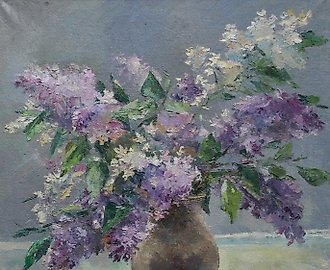 Сирень. Холст, масло. 50 х 45 см