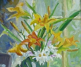 На веранде. Холст, масло. 60 х 40 см