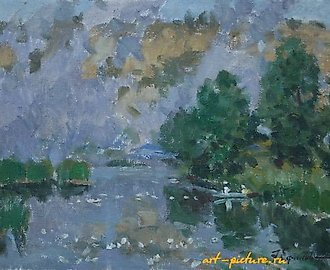 Утро. Холст, масло. 28 х 37 см