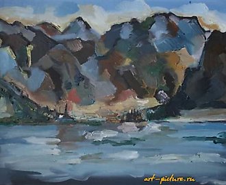 Черногория. Липцы. Холст, масло. 49 х 62 см