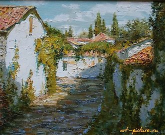 Виноградная улица. Холст, масло. 20 х 30 см