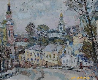 Смоленск. Благовещенская ул. Холст, масло. 60 х 80 см