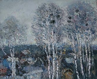 Весна. Холст, масло. 60 х 60 см