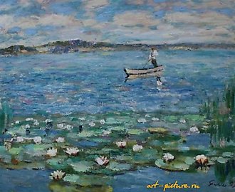 Озеро. Холст, масло. 73 х 90 см