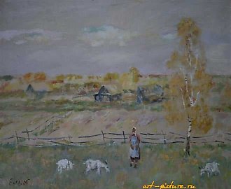 Теплая осень. Холст, масло. 70 х 85 см