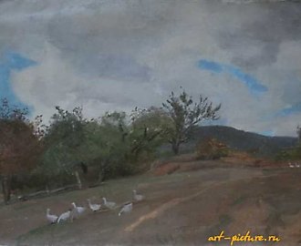 Гусиная горка. Холст, масло. 43 х 62 см